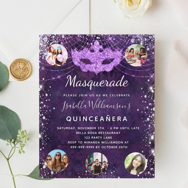 Flyer Invitación a un presupuesto de quinceanera (Subido por el creador)
