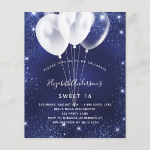 Flyer Invitación a un presupuesto para un globo blanco a