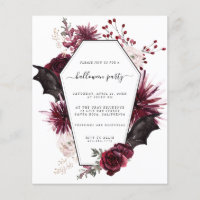 Invitación a una fiesta de Halloween con presupues