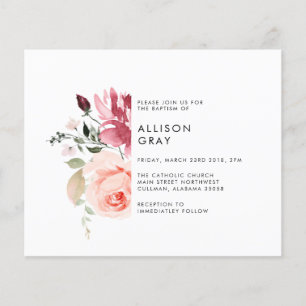 Flyer Invitación al bautismo floral presupuestal