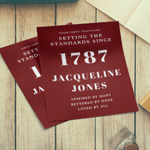 Flyer Invitación al cumpleaños del presupuesto blanco ro