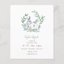 Flyer Invitación al cumpleaños presupuestado Woodland Bu