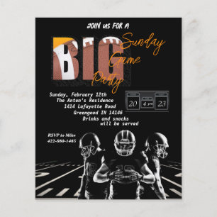 Flyer Invitación al partido de fútbol