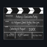 Flyer Invitación al partido de graduación de películas d<br><div class="desc">Invitación del tablero del grupo de graduación lista para ser personalizada según sus especificaciones. Tenga en cuenta que esta invitación presupuestaria está en papel de volante y es muy delgada. Los sobres no están incluidos. Para obtener invitaciones más gruesas con sobres incluidos y productos coincidentes sobre el mismo tema, consulte...</div>
