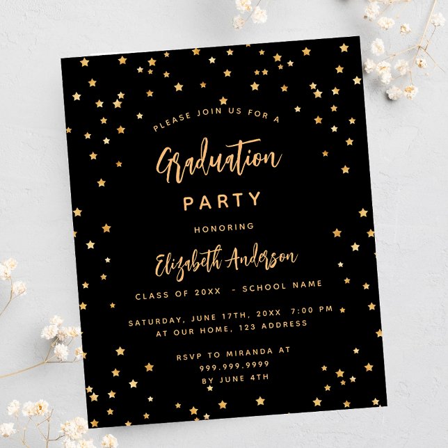 Flyer Invitación al presupuesto de la estrella de oro ne (Subido por el creador)