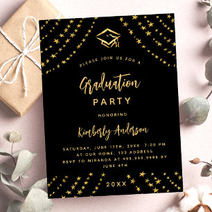 Flyer Invitación al presupuesto de la estrella de oro ne
