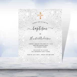 Flyer Invitación al presupuesto para adultos con oro pla