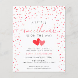 Flyer Invitación Baby Shower de Budget Little Slove