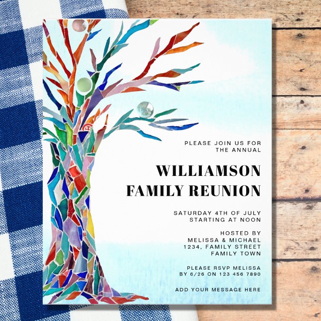 Flyer Invitación de árbol familiar de reunión de familia (Subido por el creador)