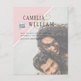 Flyer Invitación de Boda con Foto Presupuesto Colores Va