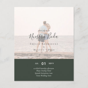 Flyer Invitación de Boda con Superposición de Fotos