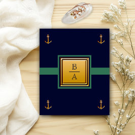 Flyer Invitación de boda económica azul verde marino náu