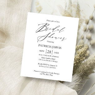 Flyer Invitación de boda elegante y económica