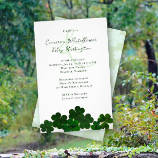 Flyer Invitación de boda irlandesa económica