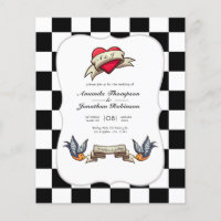 Invitación de boda Rockabilly