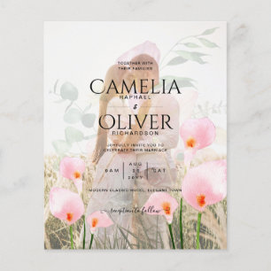 FLYER INVITACIÓN DE BODAS CON SUPERPOSICIÓN FOTOGRÁFICA 
