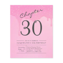 Invitación de color rosa rosado con presupuesto pa