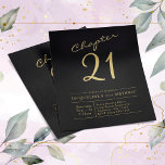Flyer Invitación de cumpleaños 21 a Black Gold Budget<br><div class="desc">¡Celebra tu cumpleaños 21 con estilo sin romper el banco! Nuestras invitaciones para cumpleaños en negro y oro, amigables con el presupuesto de la cartera, son perfectas para cualquier celebración. Personaliza con tu propio texto y fotos para crear un diseño inolvidable que hará que tus invitados se entusiasmen por el...</div>