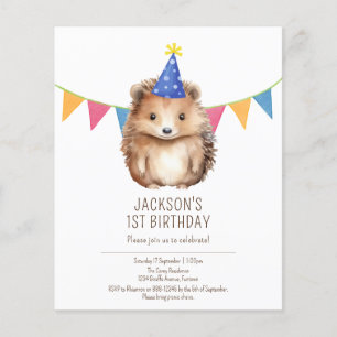 Flyer Invitación de cumpleaños de niños de bajo presupue