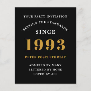 Flyer Invitación de cumpleaños número 30 del presupuesto