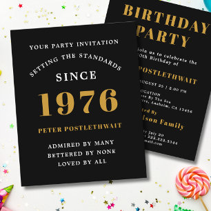 Flyer Invitación de cumpleaños número 50 Presupuesto 197