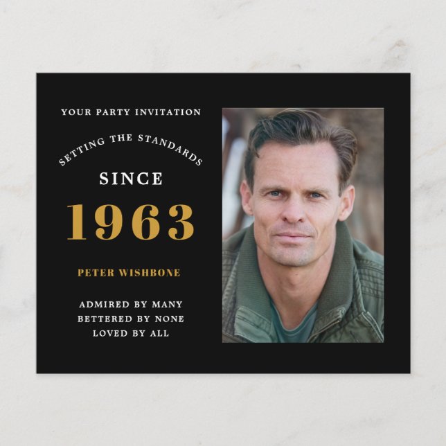 Flyer Invitación de cumpleaños número 60 Presupuesto 196 (Frente)