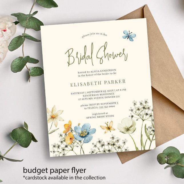 Flyer Invitación de despedida de soltera boho de flores  (Subido por el creador)