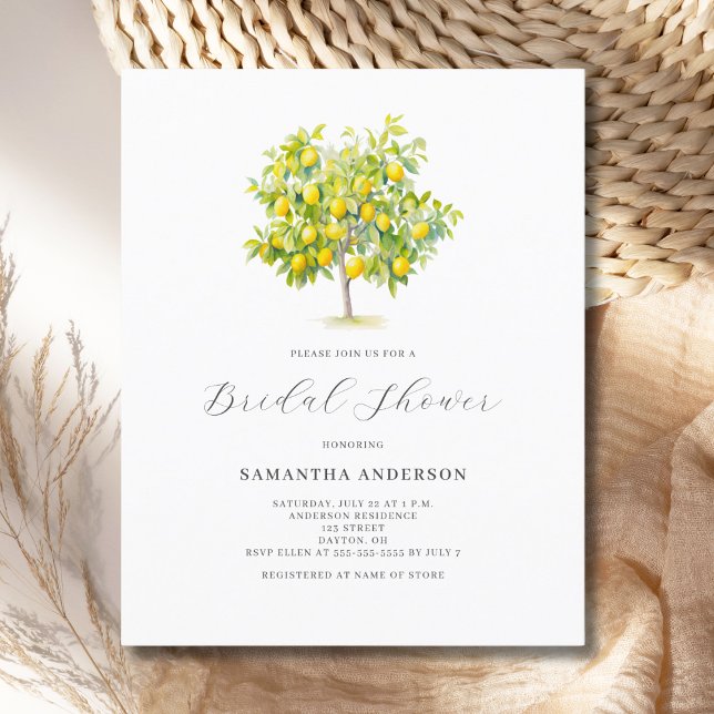Flyer Invitación de Despedida de Soltera con Limón y Cít (Subido por el creador)