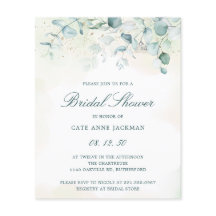 Invitación de Despedida de Soltera con Presupuesto