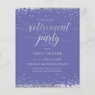 Flyer Invitación de Fiesta de retiro de presupuesto - Pl