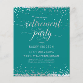 Flyer Invitación de Fiesta de retiro de presupuesto - Pl