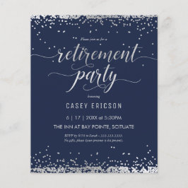 Flyer Invitación de Fiesta de retiro de presupuesto - Pl