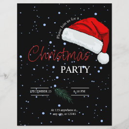 Flyer Invitación de fiesta para Navidades familiares sim