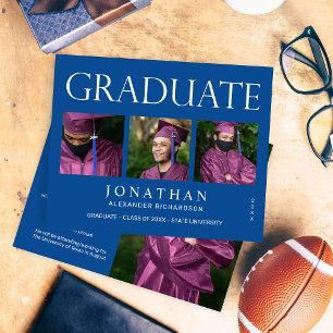 Flyer Invitación de Graduación de Foto de Budget Modern