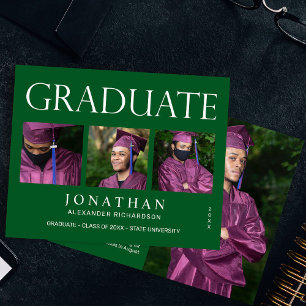 Flyer Invitación de Graduación de Foto de Budget Modern