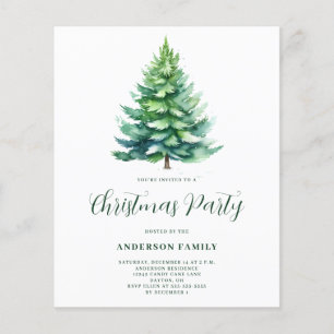 Flyer Invitación de grupo de Navidades simples de árbol