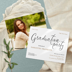Flyer Invitación de la fiesta de graduación fotográfica