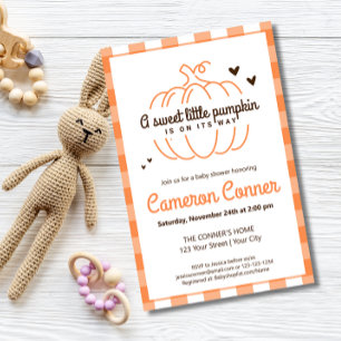 Flyer INVITACIÓN DE LLUVIA DE BABYSHOWER Neutral en cuan