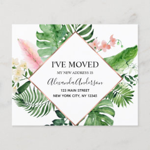 Flyer Invitación de movimiento de presupuesto floral tro