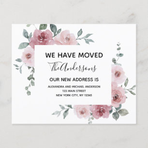 Flyer Invitación de movimiento del presupuesto Floral ro