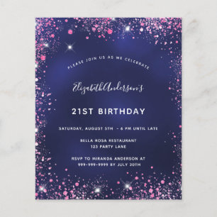 Flyer Invitación de presupuesto de fiesta de cumpleaños 