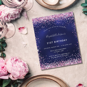 Flyer Invitación de presupuesto de fiesta de cumpleaños 