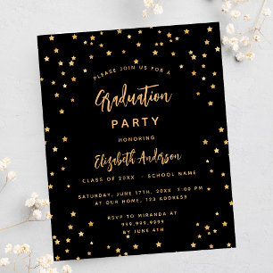 Flyer Invitación de presupuesto de fiesta de graduación