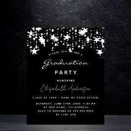 Flyer Invitación de presupuesto en blanco negro del part