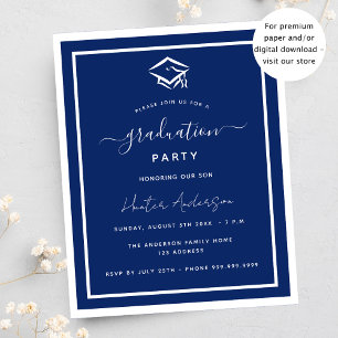Flyer Invitación de presupuesto para fiesta de graduació