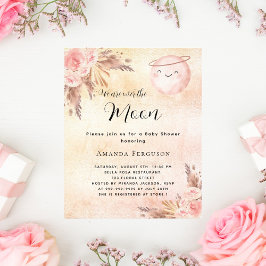 Flyer Invitación de presupuesto para la luna de la ducha