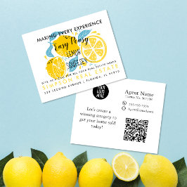 Flyer invitación de remisiones de bienes raíces LEMON Po