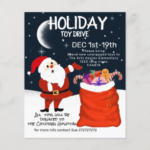 Flyer Invitación de vacaciones de navidades de conducció