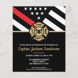 Flyer Invitación del Departamento de Bomberos de Retiro