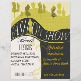 Flyer Invitación del Diseñador de estilo de Moda Show